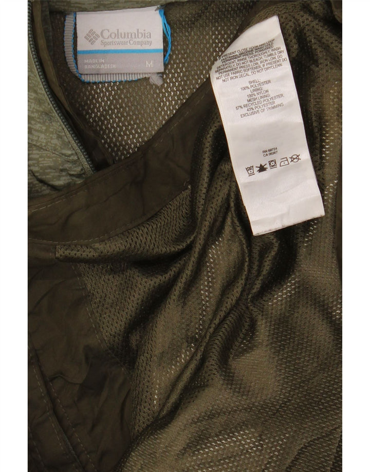 Columbia Ανδρικό μπουφάν βροχής με κουκούλα UK 38 Medium Khaki Colorblock Πολυεστέρας