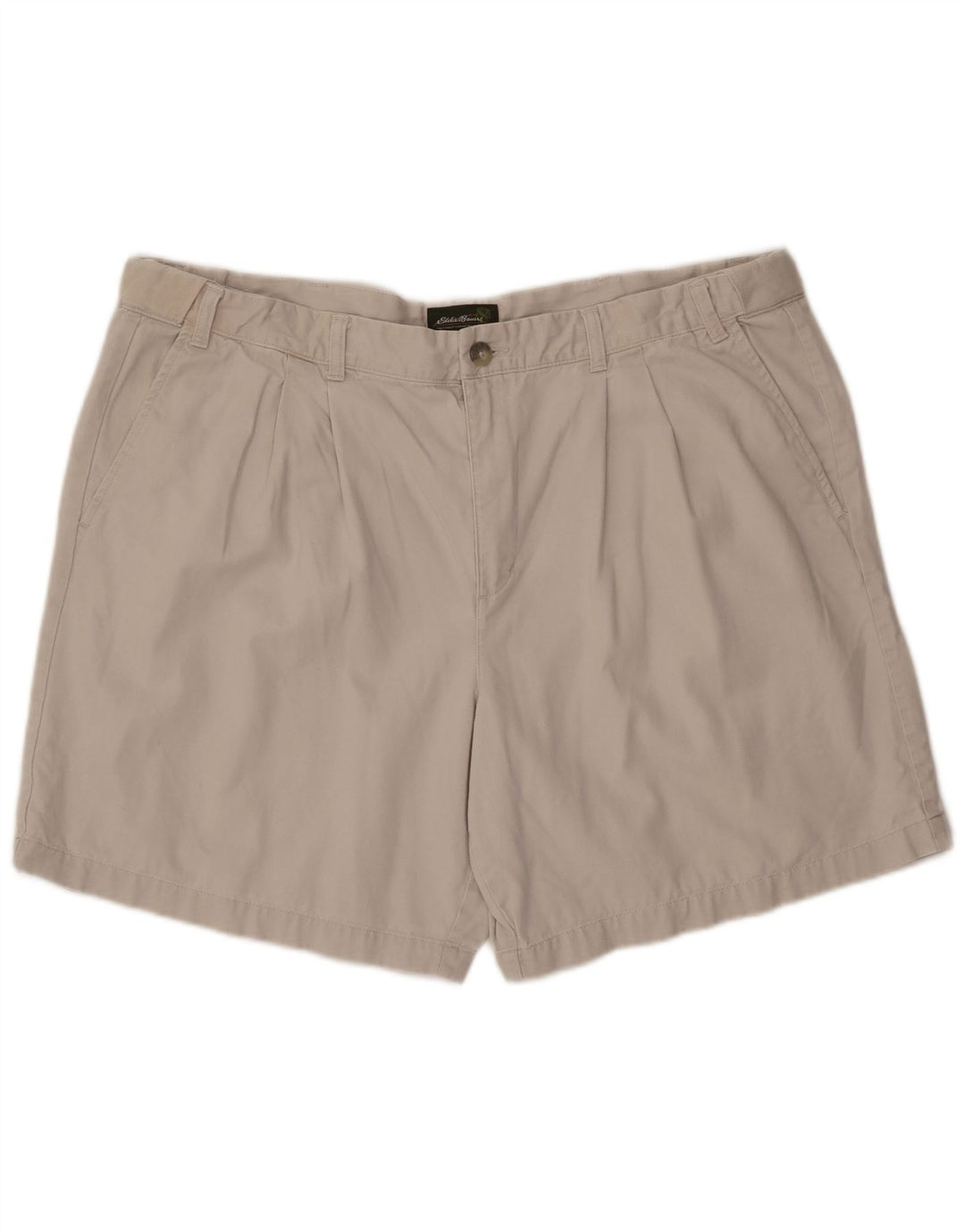 EDDIE BAUER Mens Pegged Chino Shorts W42 2XL  Grey Cotton