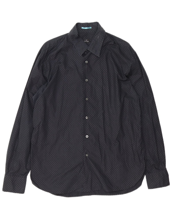 Paul Smith Ανδρικό πουκάμισο Classic Fit XL Βαμβακερό μαύρο με στίγματα