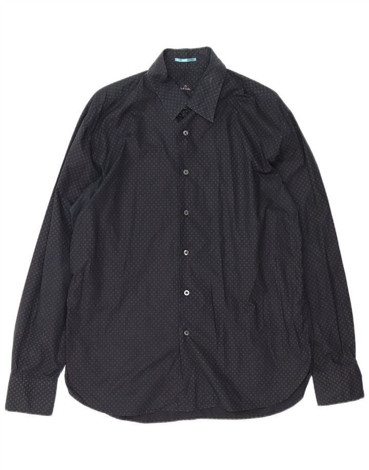 Paul Smith Ανδρικό πουκάμισο Classic Fit XL Βαμβακερό μαύρο με στίγματα