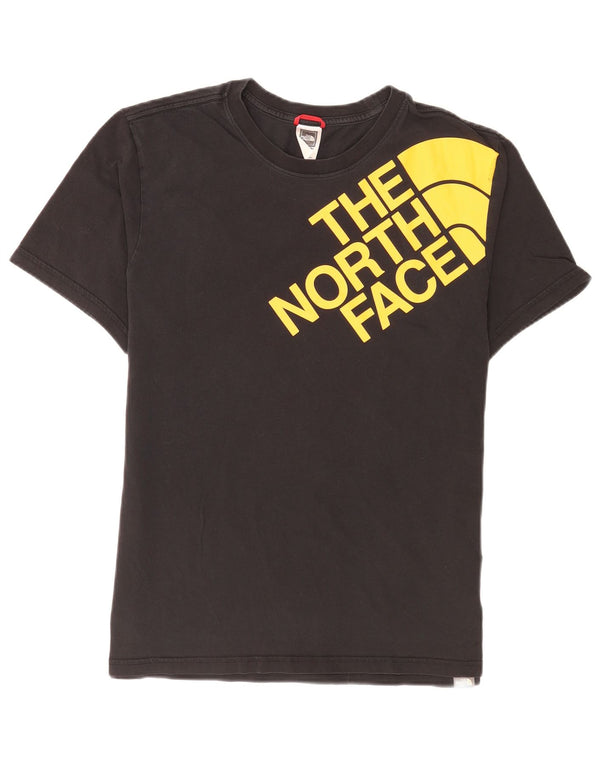 Ανδρικό γραφικό μπλουζάκι North Face Top μεγάλο μαύρο βαμβακερό
