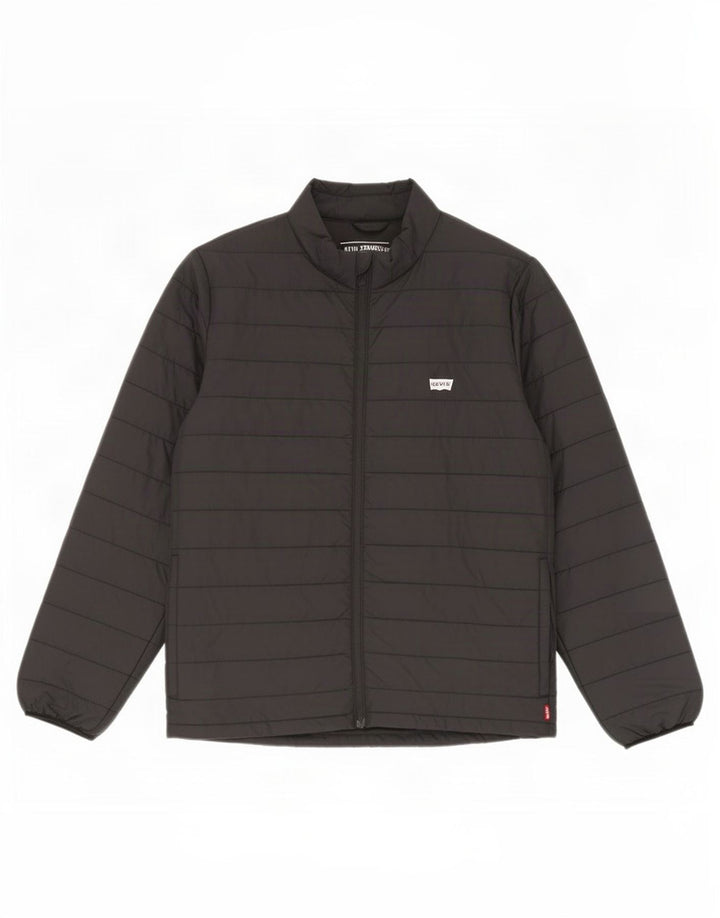 Ανδρικό μπουφάν με επένδυση Levi's UK 36 Small Black Polyester