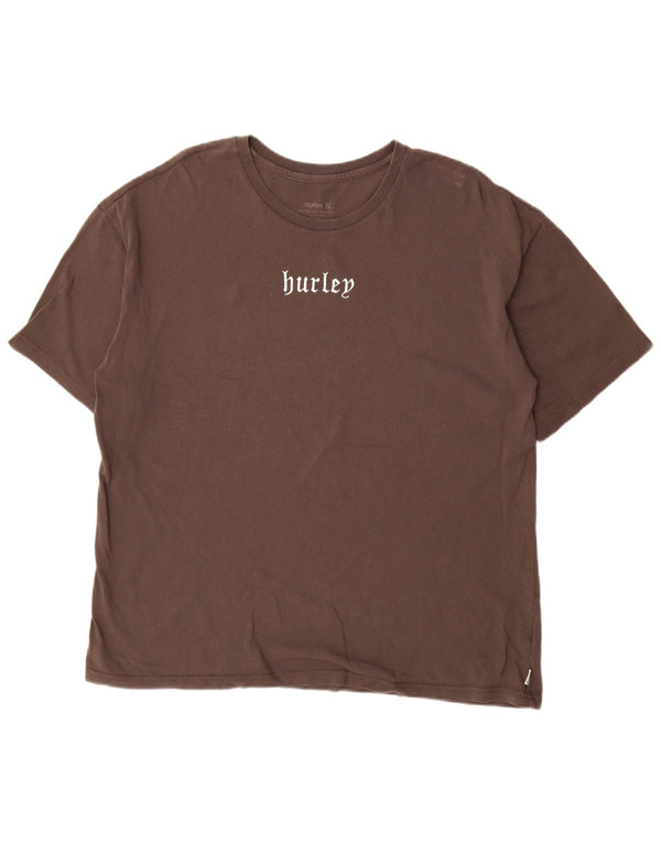 Ανδρικό T-Shirt γραφικό Hurley Top Large καφέ