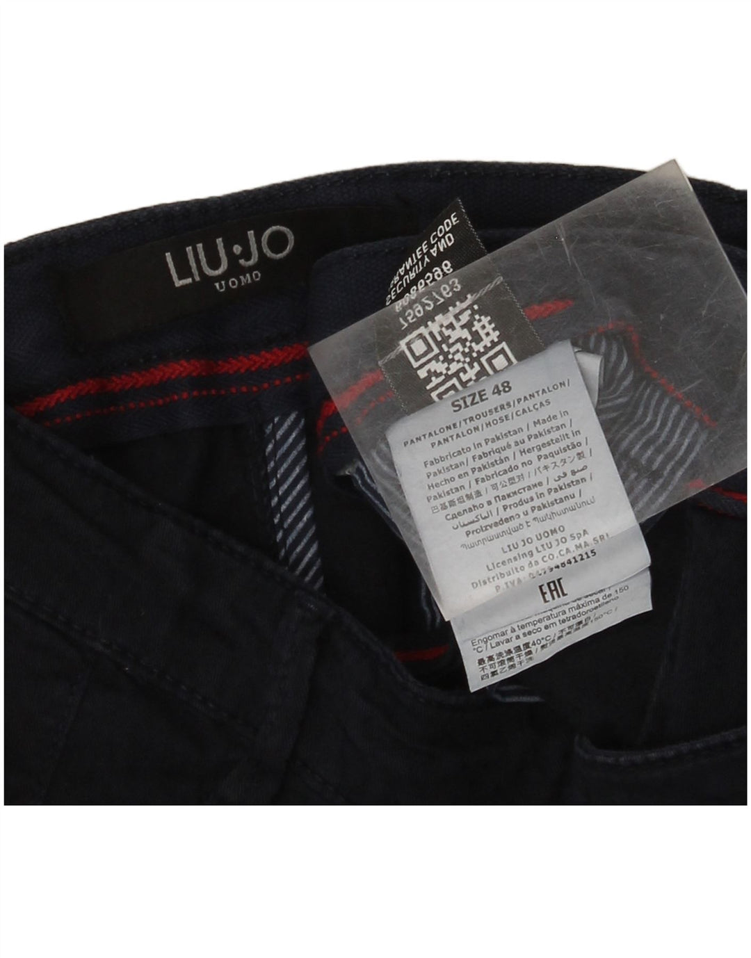 Liu Jo Mens Slim παντελόνι Chino IT 48 Medium W30 L28 Navy Blue Cotton