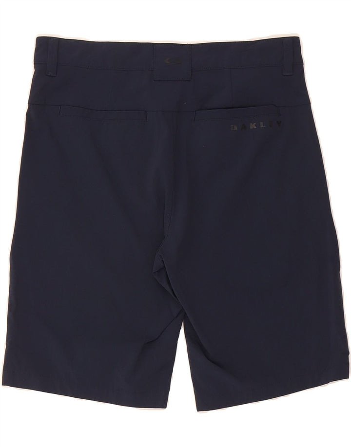 OAKLEY Mens Chino Shorts W28 Small Navy Blue Polyester Vintage Oakley and Second-Hand Oakley from Messina Hembry 