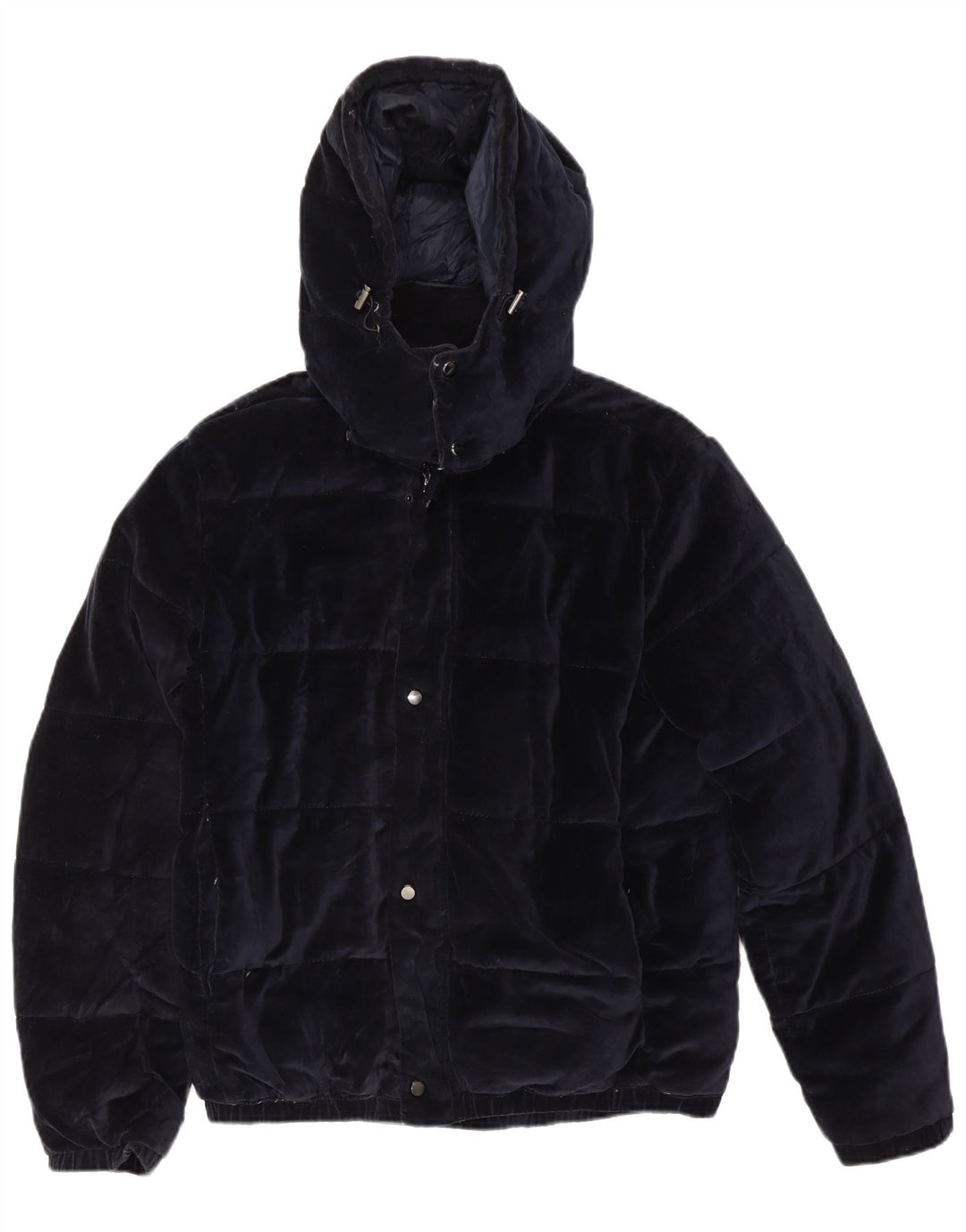 Zara Ανδρικό μπουφάν με κουκούλα UK 40 Large Navy Blue Polyester