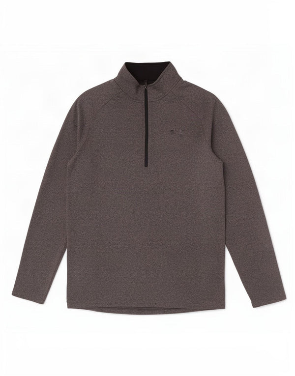 Ανδρική φόρμα πουλόβερ με φερμουάρ Heat Gear Under Armour Top Small Grey