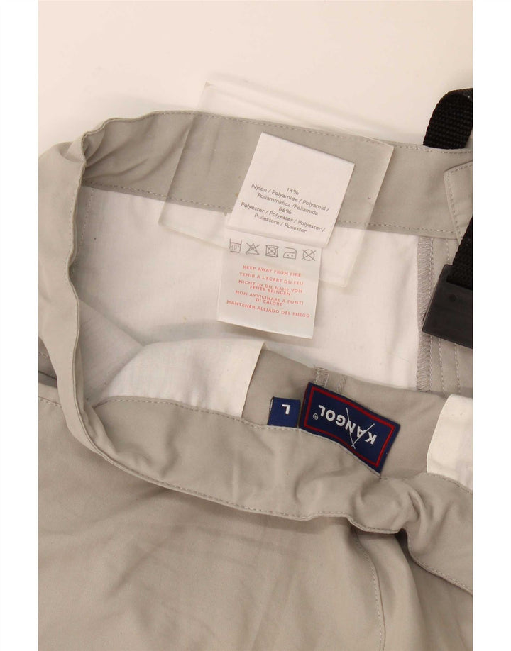 Kangol Ανδρικό ίσιο παντελόνι Cargo Large W34 L30 Grey Polyamide