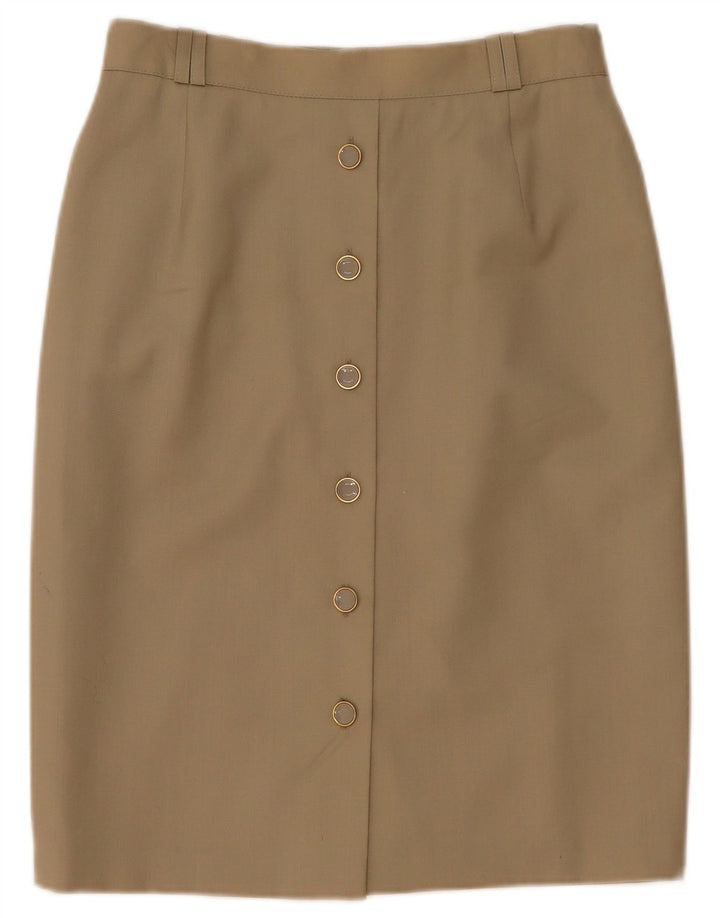 Bianca Γυναικεία ίσια φούστα EU 40 Medium W28 Beige New Wool