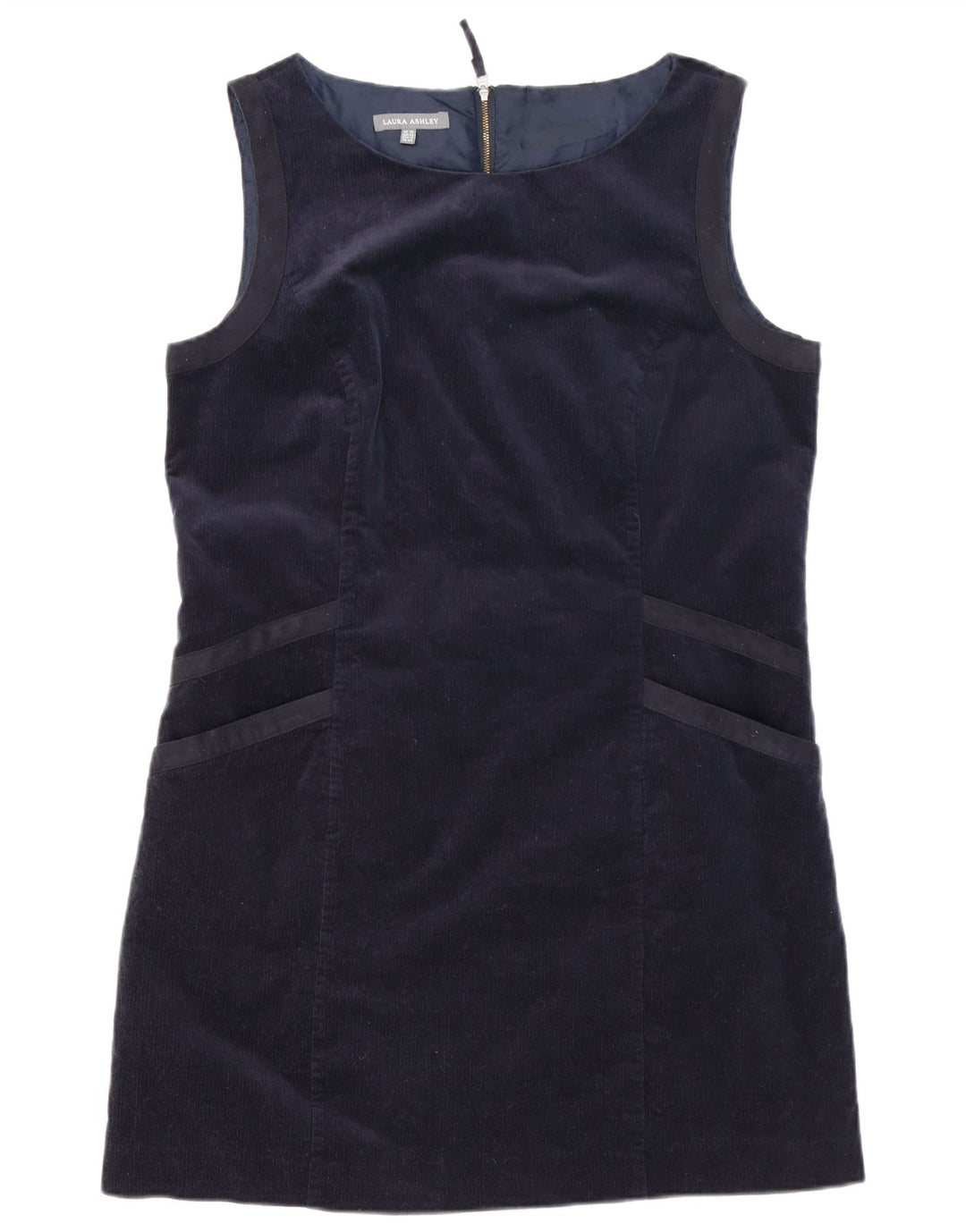 Γυναικείο κοτλέ φόρεμα LAURA ASHLEY UK 16 Large Navy Blue