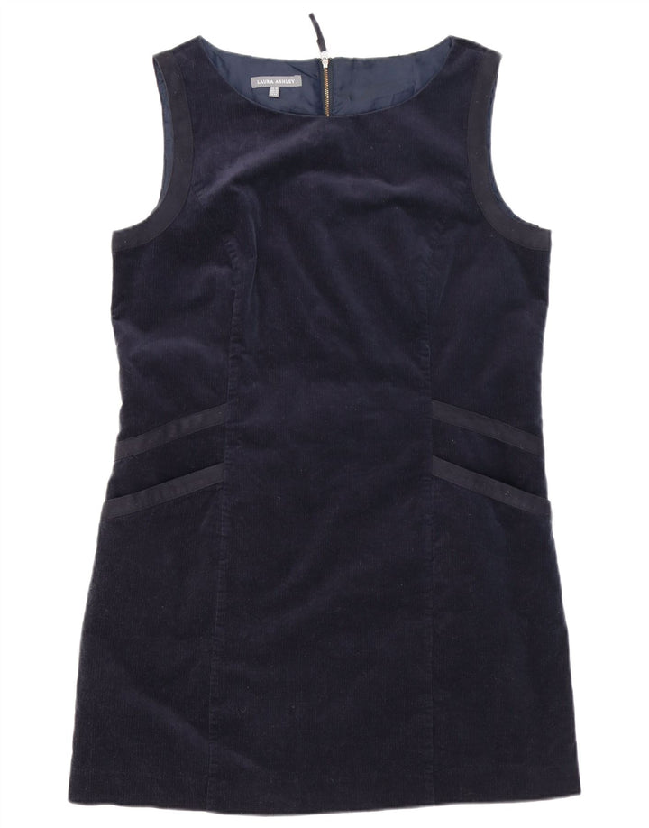 Γυναικείο κοτλέ φόρεμα LAURA ASHLEY UK 16 Large Navy Blue