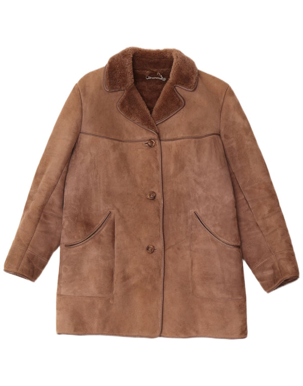 Conder Of Ipswich Γυναικείο Shearling Coat UK 16 Large Brown Sheepskin
