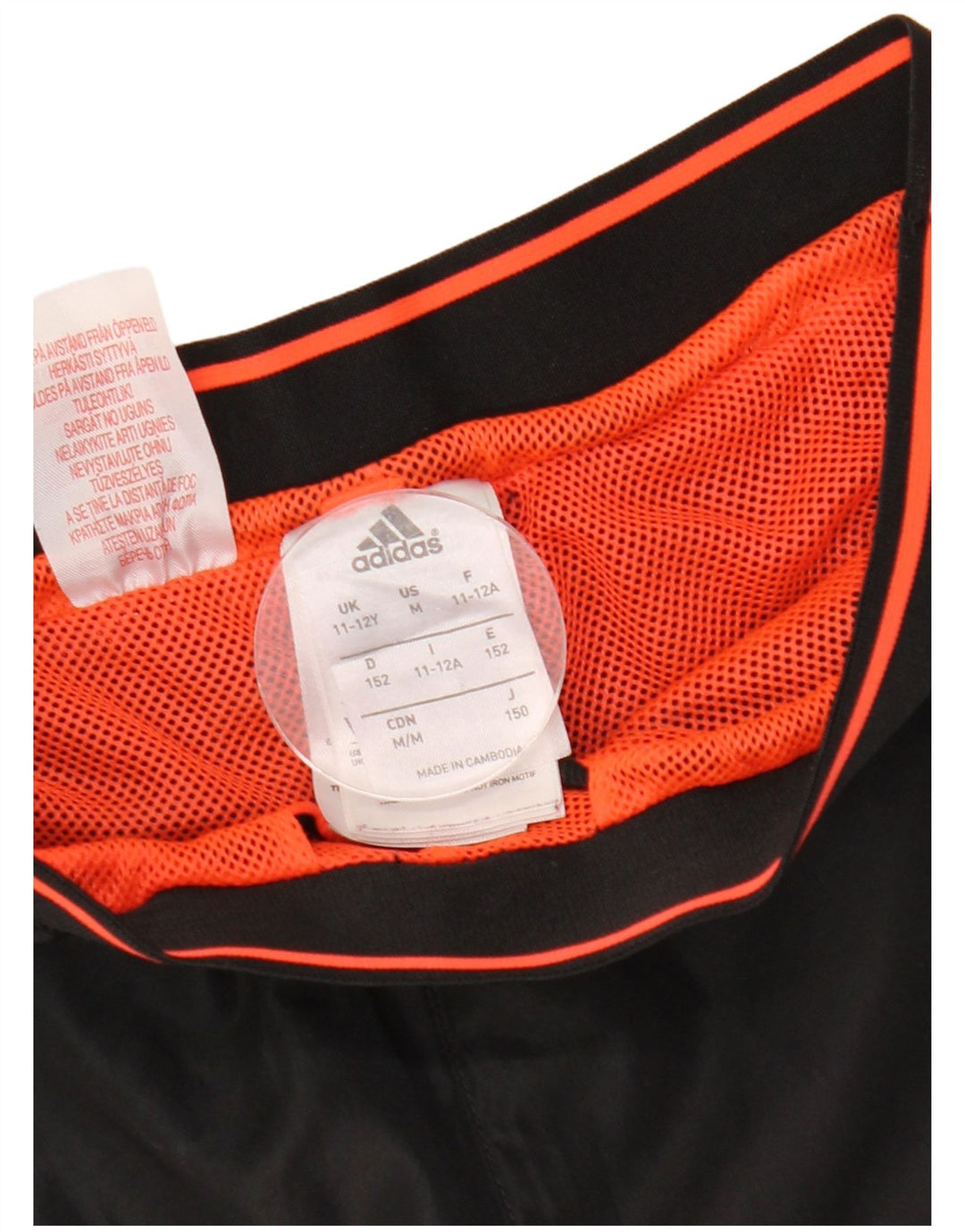 ADIDAS Boys MESSI Tracksuit Trousers Joggers 11-12 Years Black Polyester