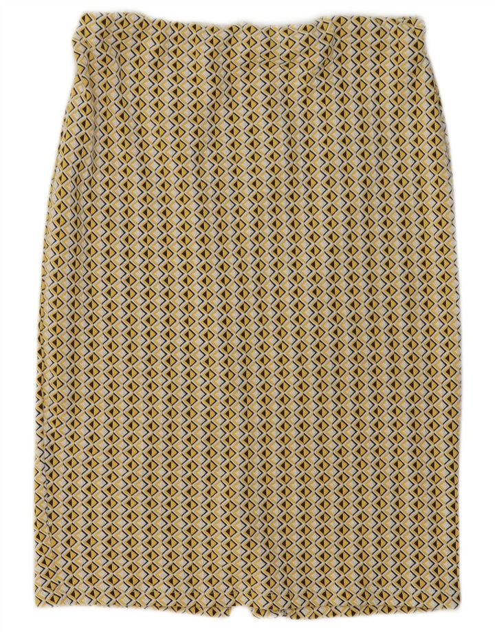 Zara Γυναικεία Pencil Φούστα Μεγάλη W30 Κίτρινη Γεωμετρική