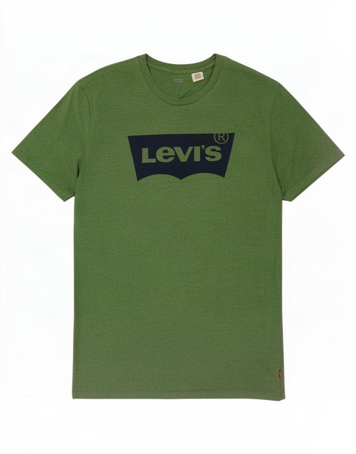 Ανδρικό γραφικό T-Shirt Levi's Top Μεσαίο πράσινο βαμβακερό