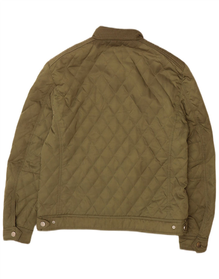 Zara Ανδρικό Καπιτονέ Μπουφάν UK 44 2XL Χακί Πολυεστέρας