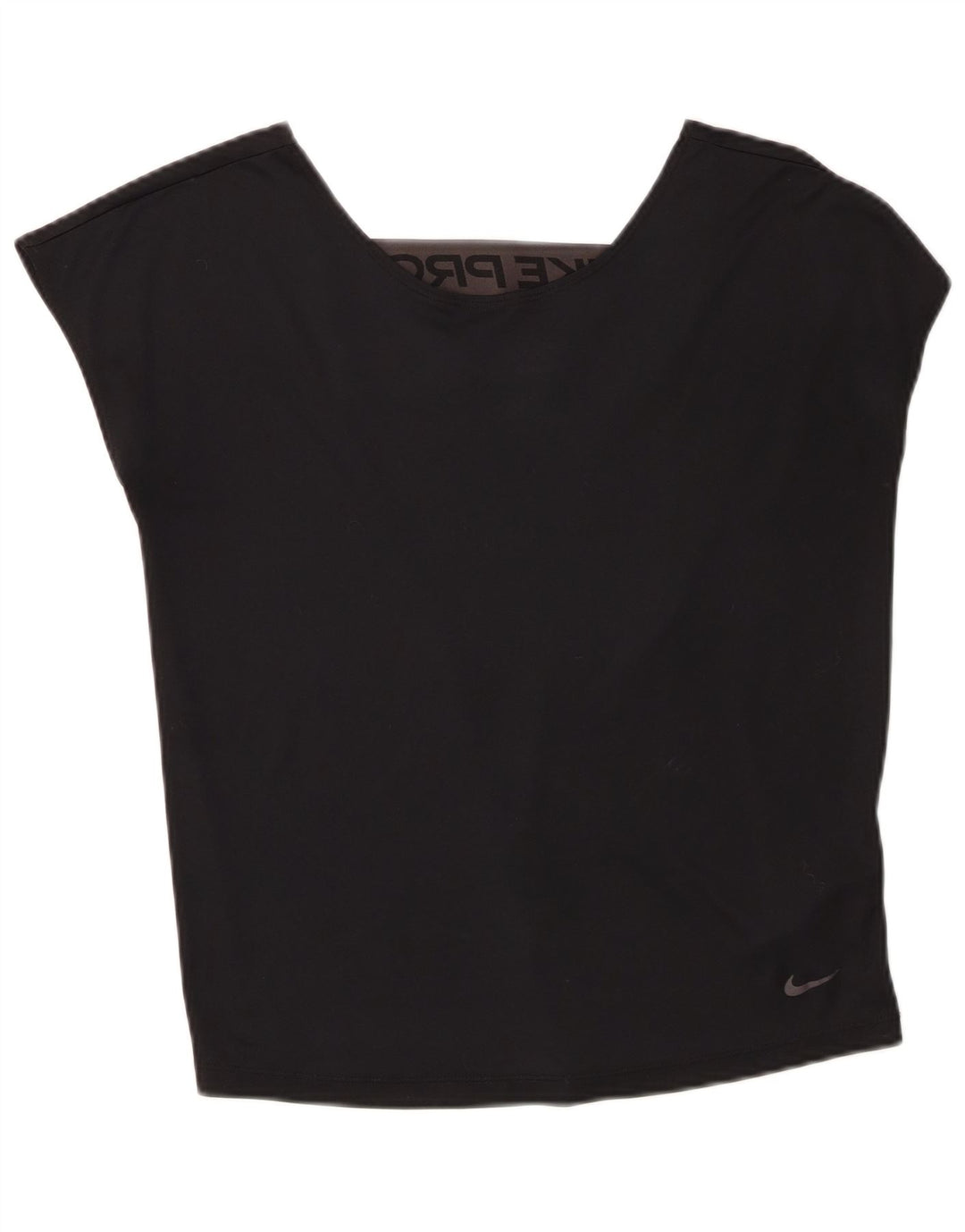 Nike Γυναικείο Dri Fit Oversized γραφικό γιλέκο UK 6 XS μαύρο πολυεστέρα