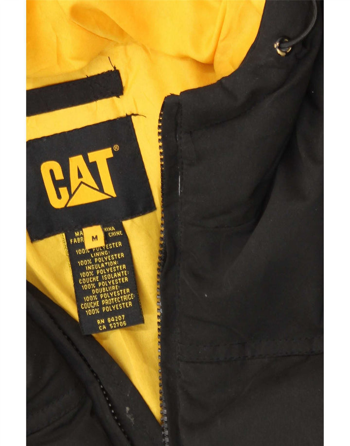 Caterpillar Ανδρικό μπουφάν με κουκούλα UK 38 Μεσαίο μαύρο πολυεστέρα