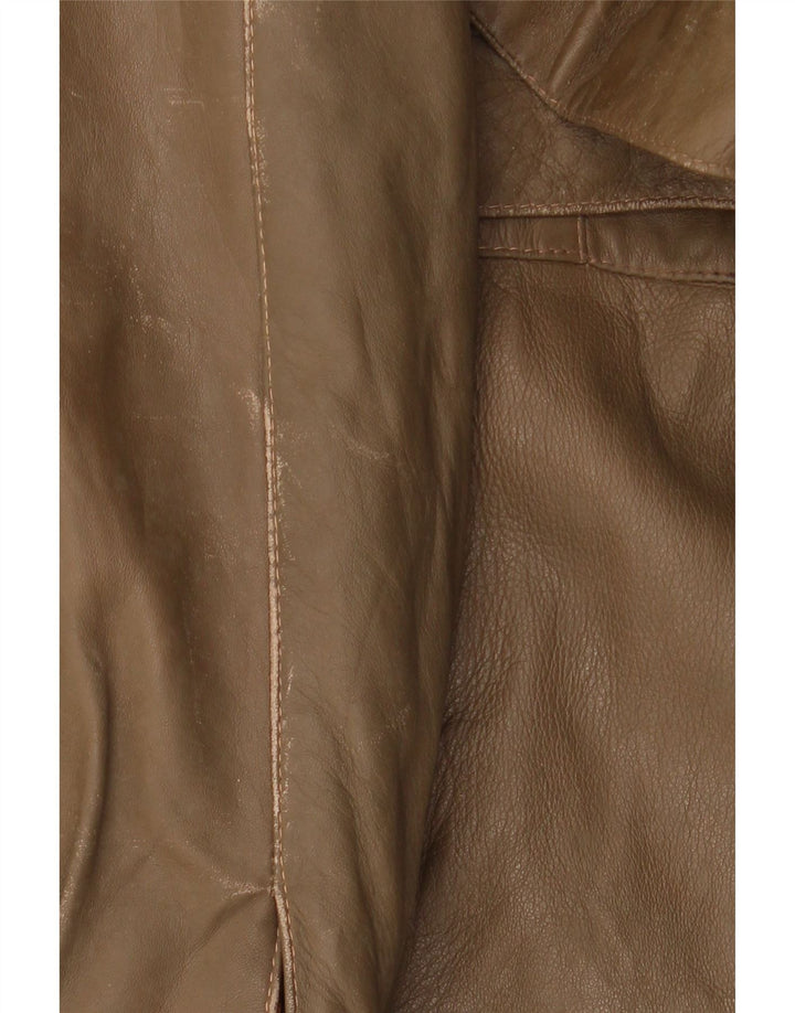 Ανδρικό δερμάτινο μπουφάν LIVERPOOL Military IT 54 2XL Καφέ Δερμάτινο