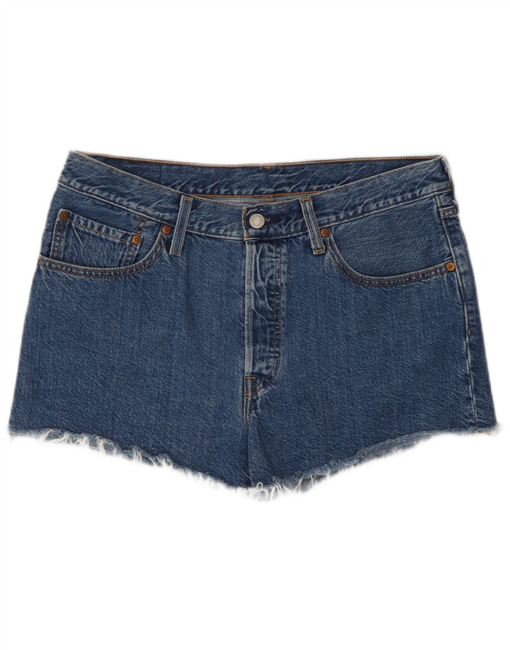 Γυναικείο σορτς Levi's 501 τζιν W31 μεσαίο μπλε βαμβακερό