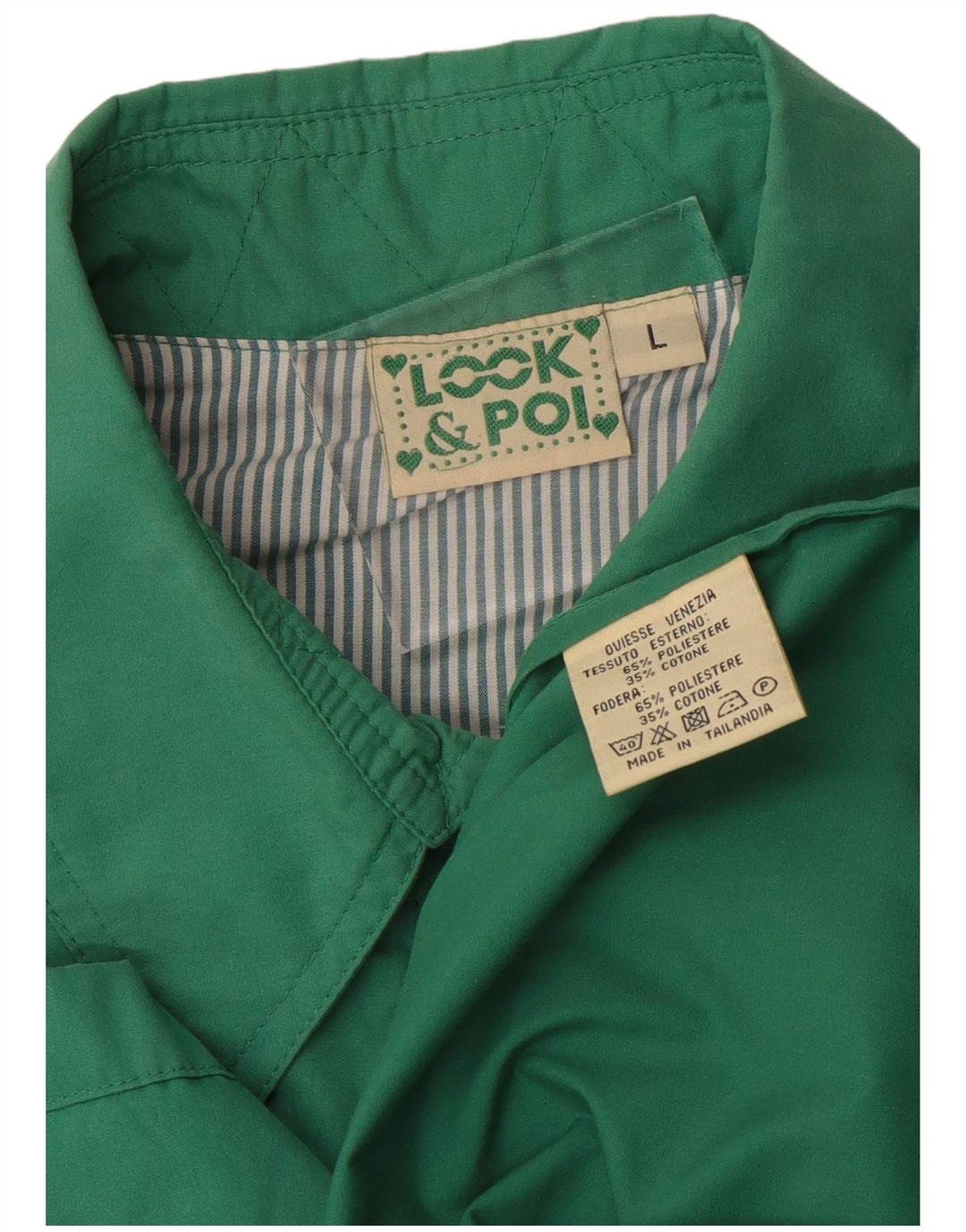 VINTAGE Γυναικείο Oversized Πανωφόρι UK 16 Large Green Polyester