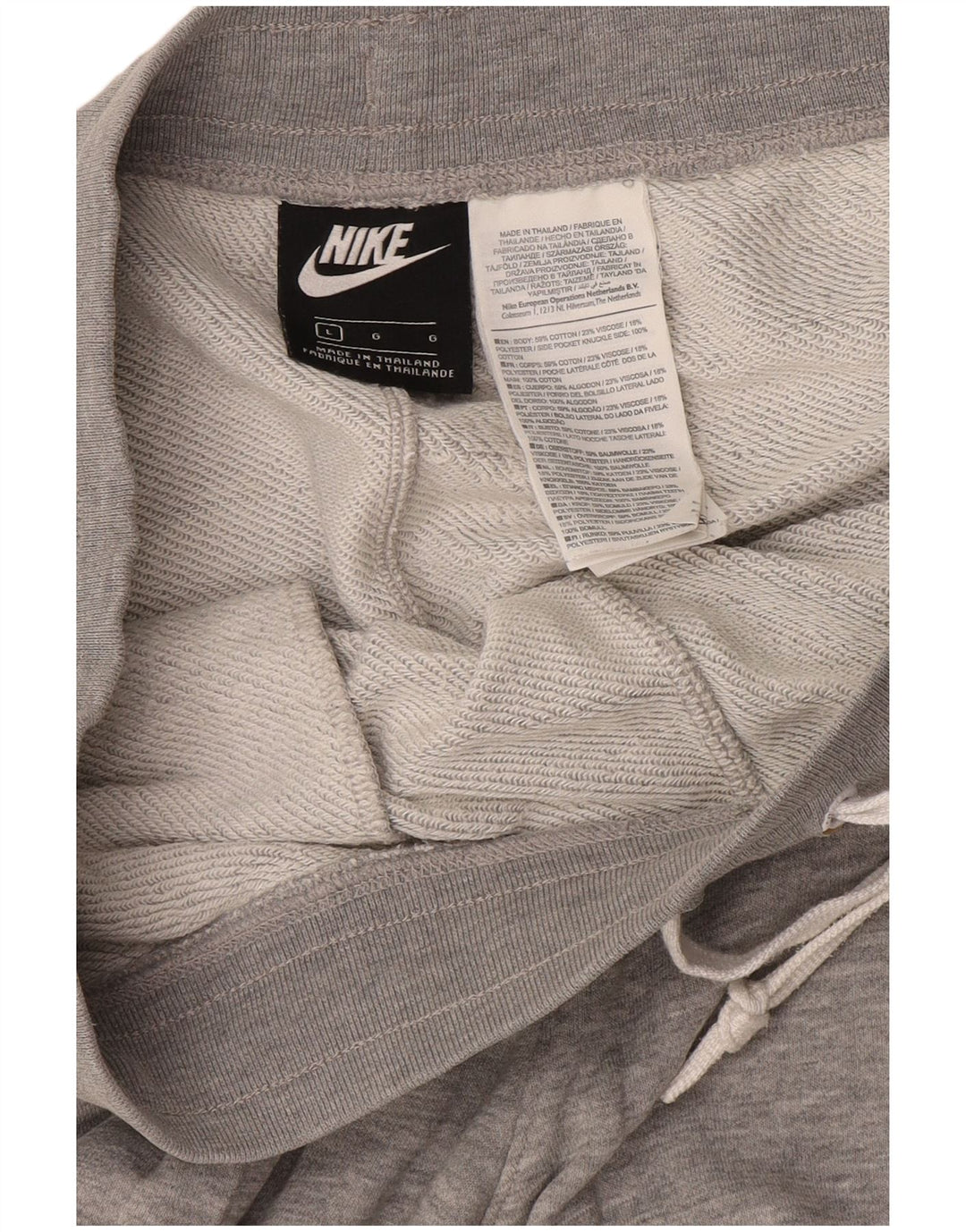 Ανδρικό γραφικό αθλητικό σορτς Nike, μεγάλο γκρι βαμβακερό