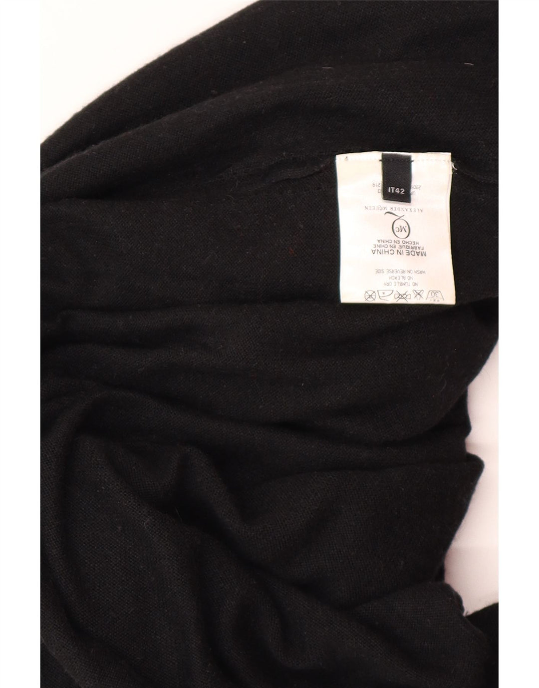 ALEXANDER MCQUEEN Γυναικείο φόρεμα Jumper IT 42 Μεσαίο Μαύρο Σχεδιαστής Βισκόζης