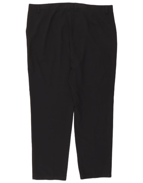 Marks & Spencer Γυναικείο ίσιο παντελόνι UK 20 2XL W40 L30 Μαύρο