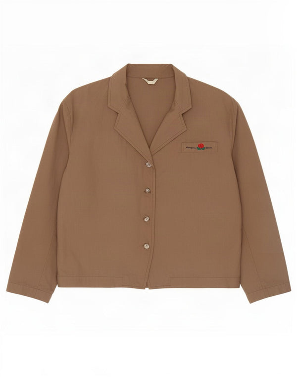 Vintage γυναικείο πουκάμισο 3/4 μανίκι μπλούζα EU 40 Medium Beige