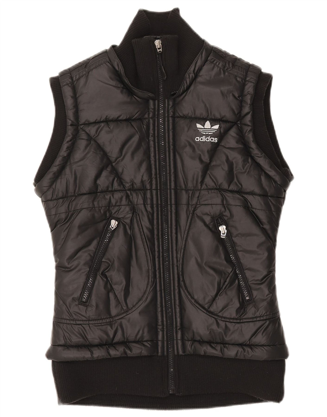ADIDAS Γυναικεία επένδυση Gilet IT 42 Μεσαίο Μαύρο Πολυεστέρας
