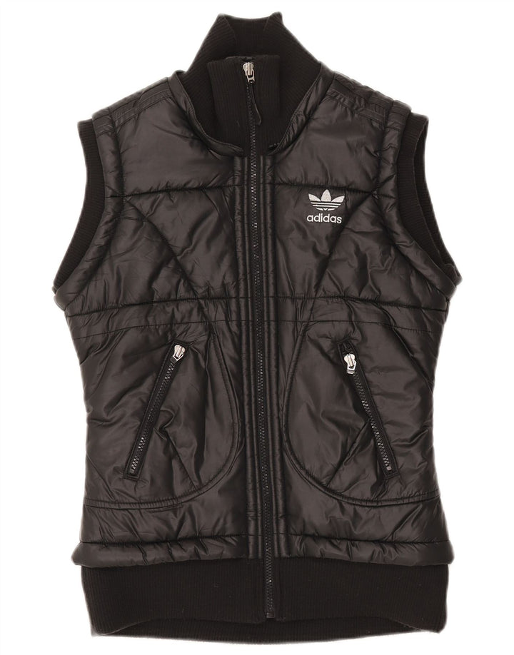 ADIDAS Γυναικεία επένδυση Gilet IT 42 Μεσαίο Μαύρο Πολυεστέρας
