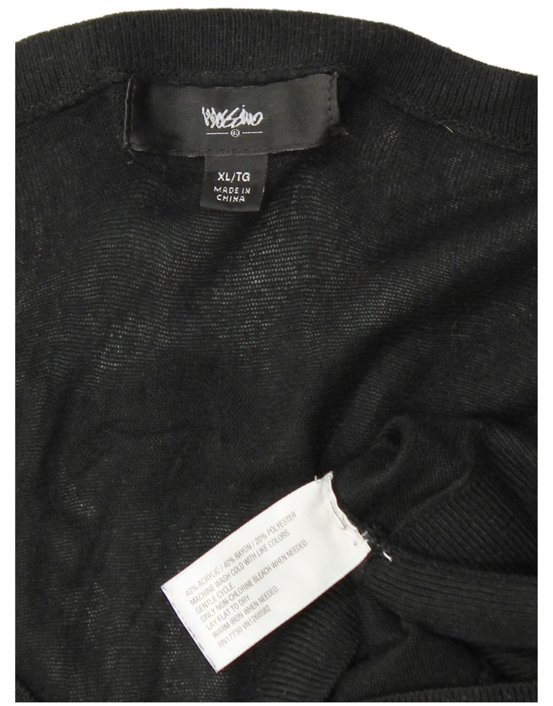 MOSSIMO Γυναικείο μακρυμάνικο φόρεμα μπαλκονόπορτας UK 18 XL μαύρο ακρυλικό