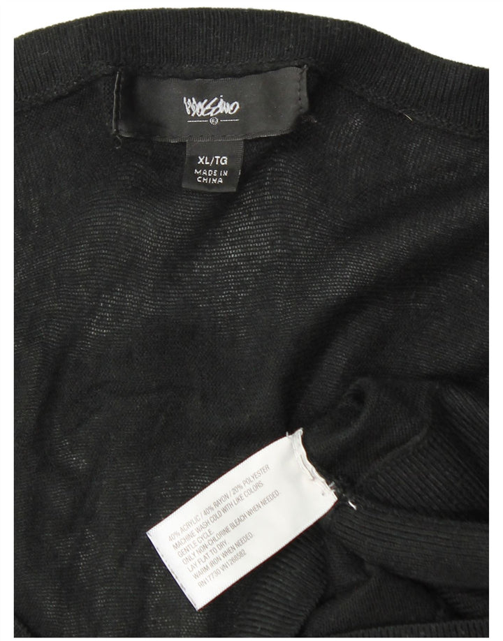 MOSSIMO Γυναικείο μακρυμάνικο φόρεμα μπαλκονόπορτας UK 18 XL μαύρο ακρυλικό