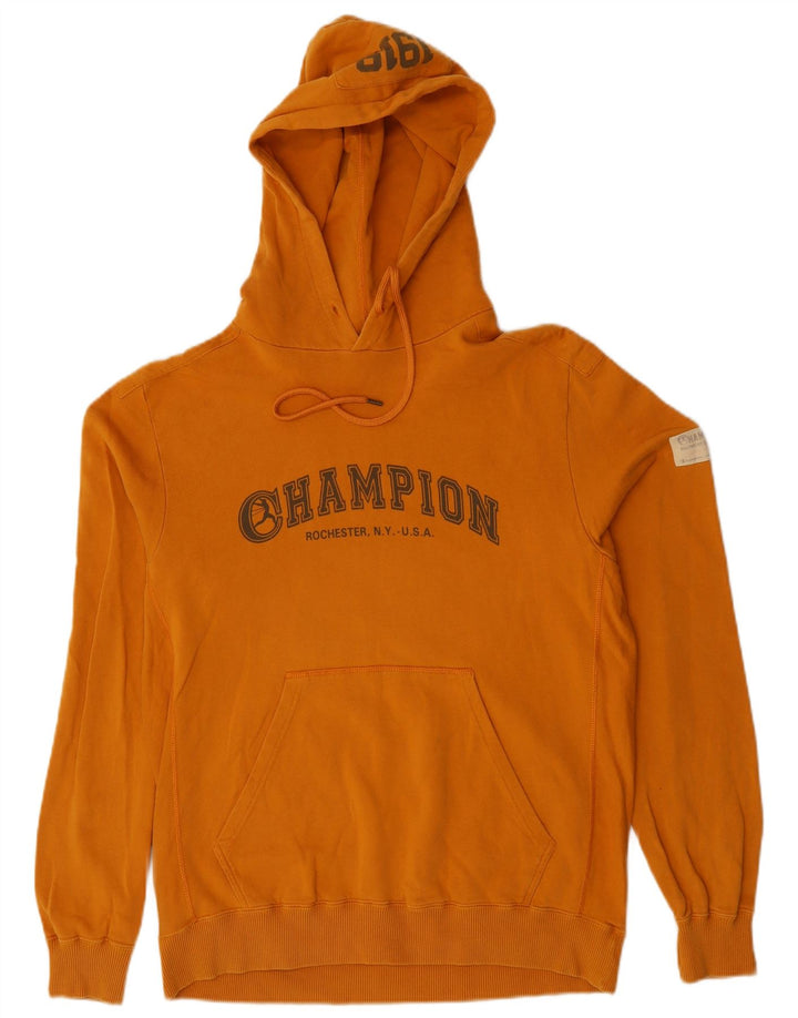 Ανδρικό Champion Graphic Hoodie Jumper Μεγάλο Κίτρινο Βαμβακερό