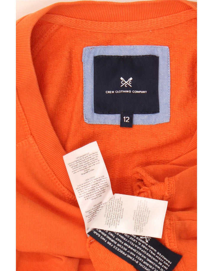 Crew Clothing Γυναικεία φούτερ Jumper UK 12 Medium Orange Cotton