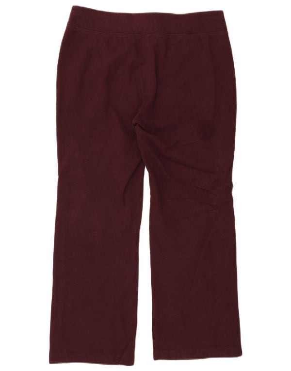 Dkny Γυναικεία φόρμα γραφικά Παντελόνια UK 14 Medium Burgundy Colorblock