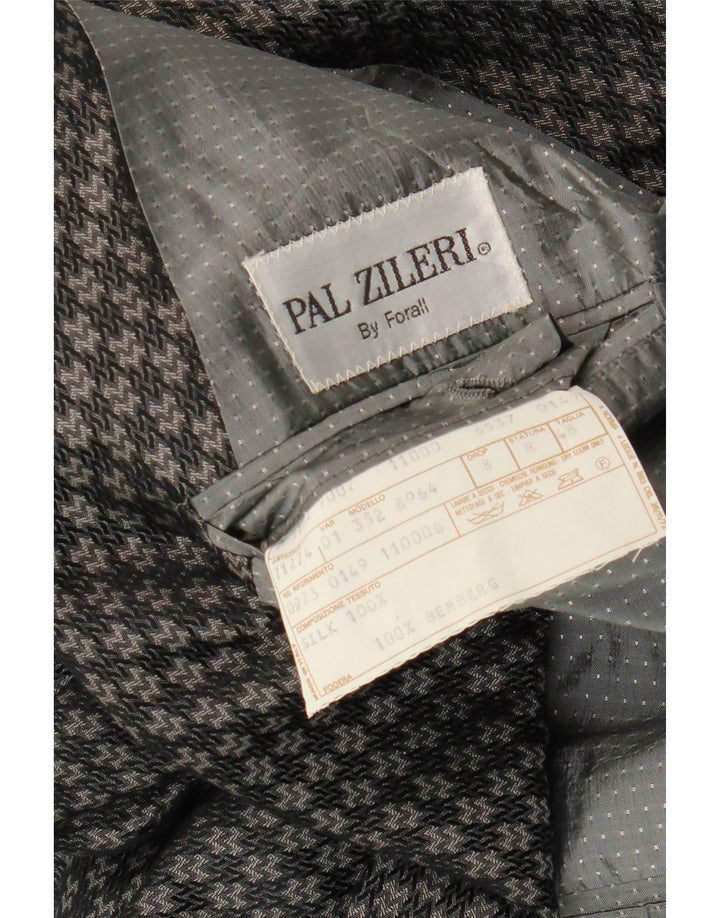 Pal Zileri Ανδρικό Μπουφάν Blazer Διπλό στήθος IT 48 Medium Grey Geometric