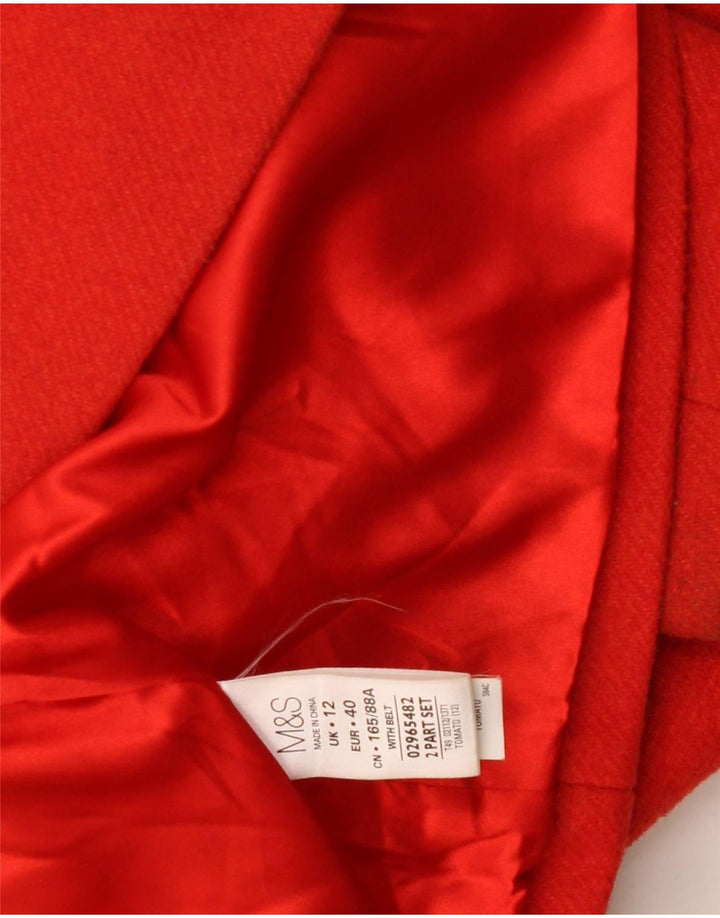 Marks & Spencer Γυναικείο Πανωφόρι UK 12 Μεσαίο Κόκκινο Ακρυλικό