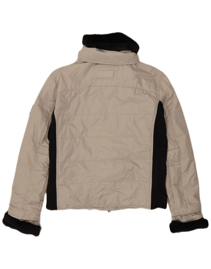 TCM Γυναικείο μπουφάν με επένδυση UK 8/10 Small Beige Colourblock