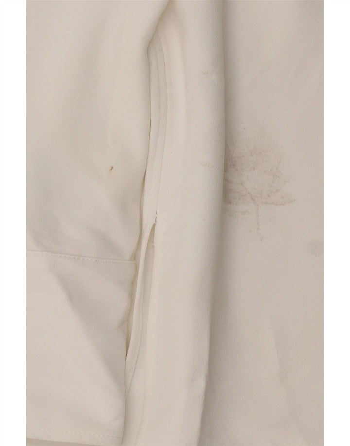 Zara Γυναικεία μακρυμάνικη μπλούζα τοπ UK 16 Large White