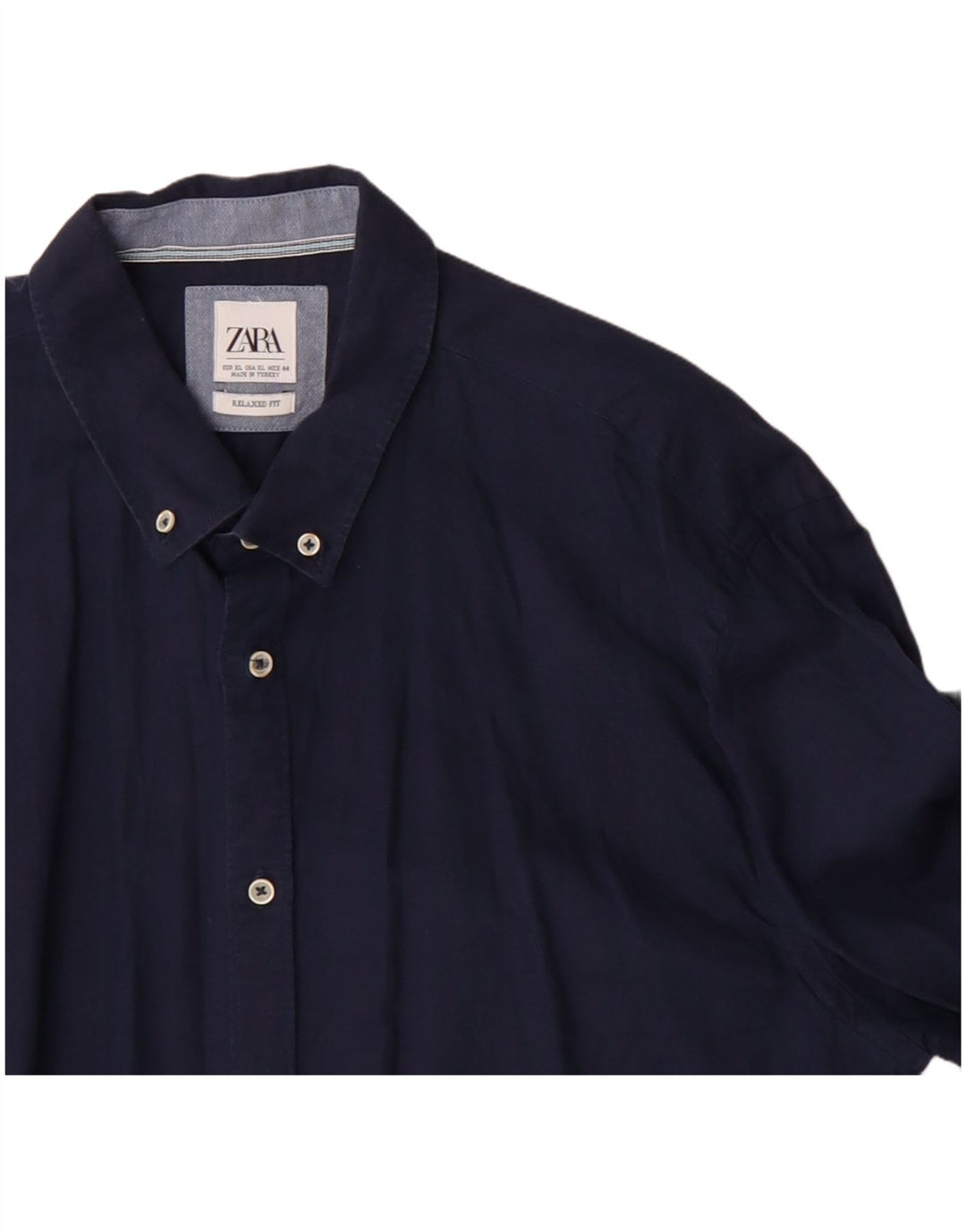 Ανδρικό πουκάμισο ZARA με χαλαρή εφαρμογή XL Navy Blue