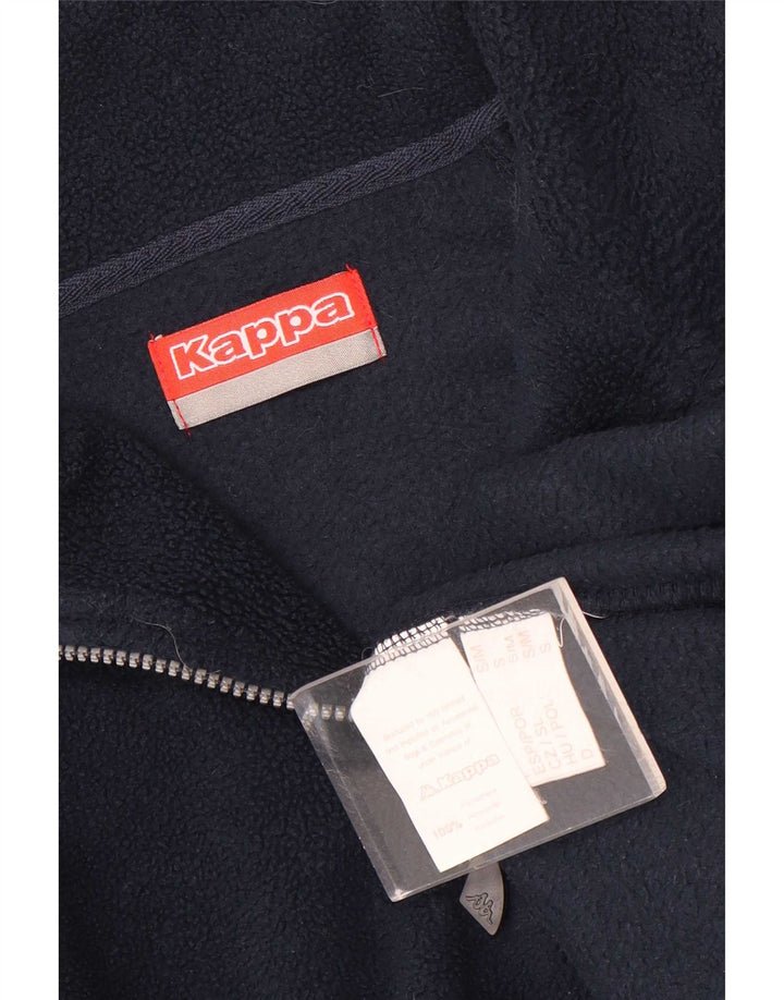 Kappa Ανδρικό φερμουάρ Fleece Jumper Μικρό Navy Blue Polyester