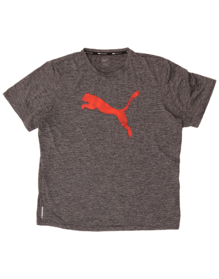 Ανδρικό γραφικό T-Shirt Puma Top XL με γκρι φλύκταινα πολυεστέρα