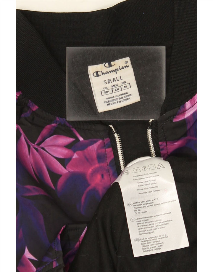 Γυναικεία αθλητική φόρμα Champion Top Jacket UK 10 Small Purple Floral Polyester