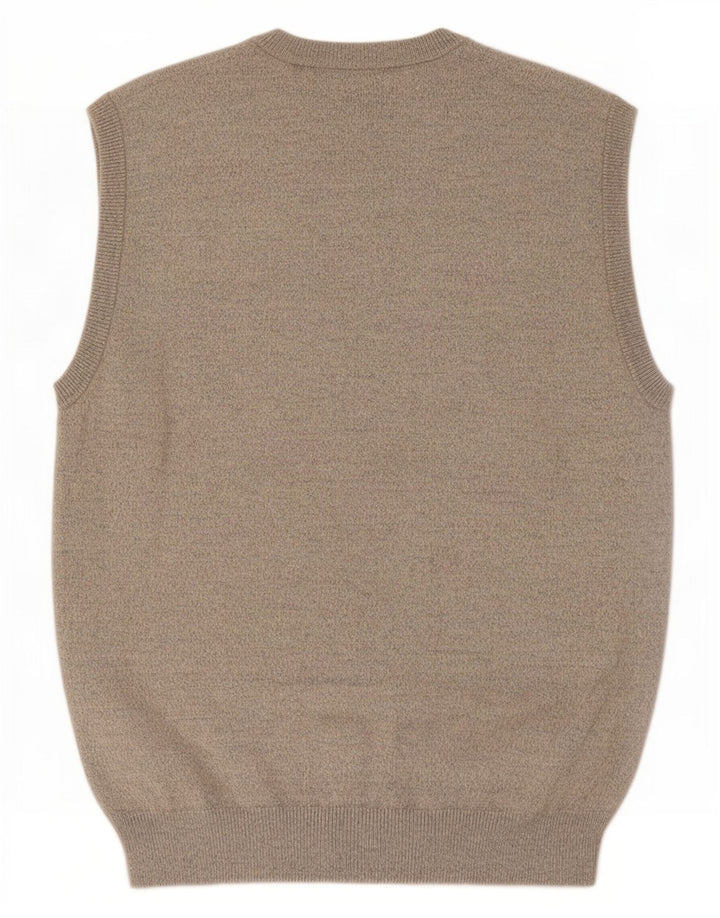 Marks & Spencer Ανδρικό γιλέκο Tank Top Βαμβακερό μεσαίο μπεζ