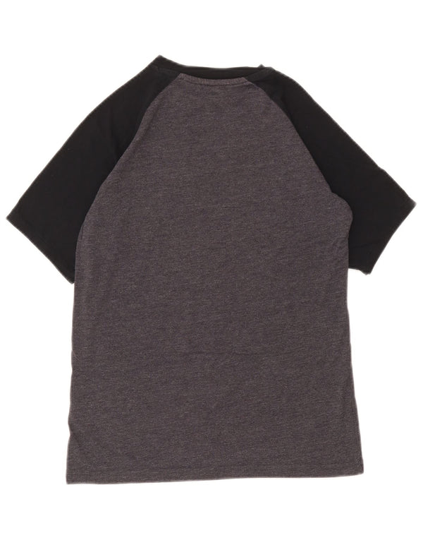 Vans Boys Custom Fit Graphic T-shirt Top 12-13 Years Large Grey Colourblock