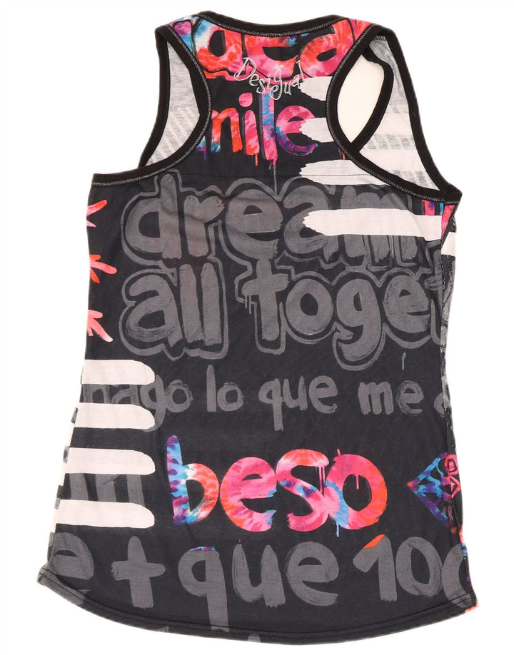 Γυναικείο γραφικό γιλέκο Desigual Top UK 18 XL Μαύρο Πολυεστέρας