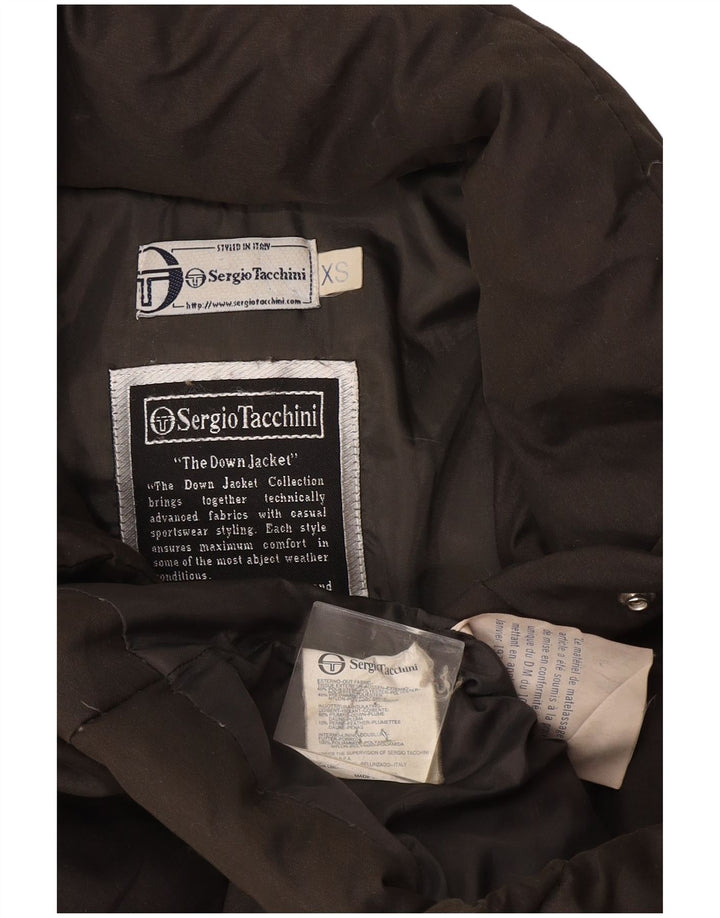 Sergio Tacchini Γυναικείο παλτό με παραγάδι UK 6 XS Green Polyester