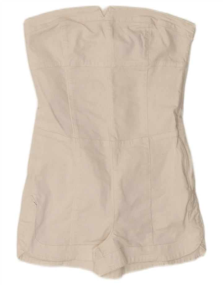 GUESS Γυναικεία τζιν στράπλες φόρμα UK 6 XS Λευκή