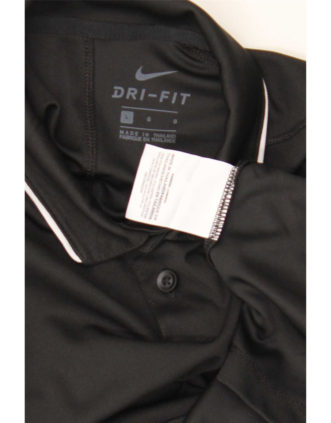 Μπλουζάκι Nike Boys Dri Fit Polo 12-13 ετών Μεγάλο μαύρο πολυεστέρα